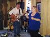 Brenda sang with Michael Smith at Wed. Open Mic at Bourbon St. photo by Frank DelPiano